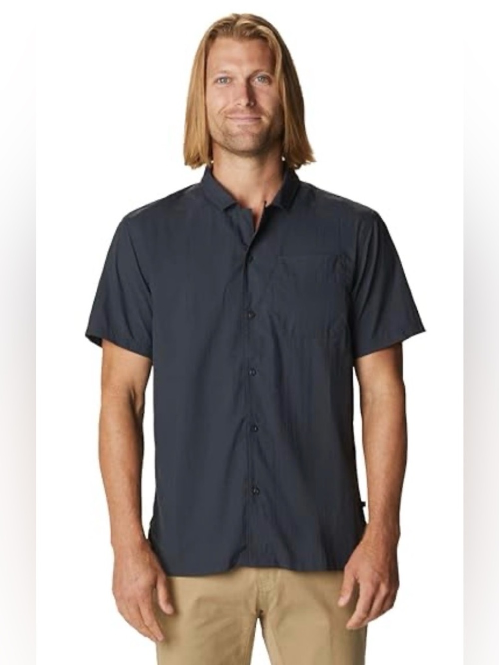 MOUNTAIN HARDWEAR EL PORTAL SHORT SLEEVE SHIRT MEN'S LARGE